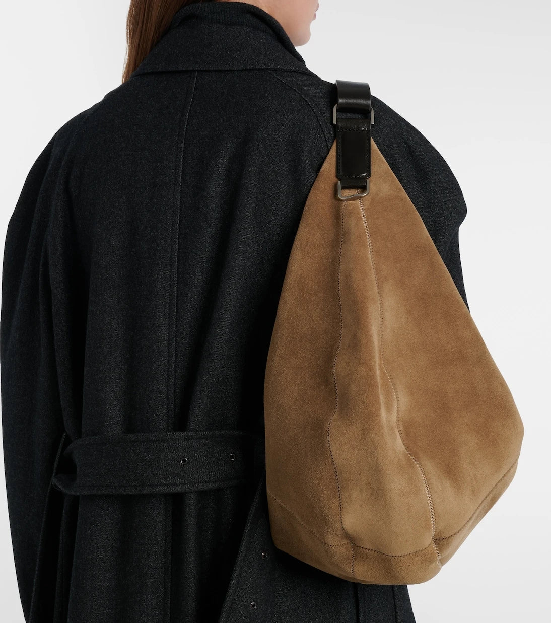 Lemaire - Quiver Small suede shoulder bag