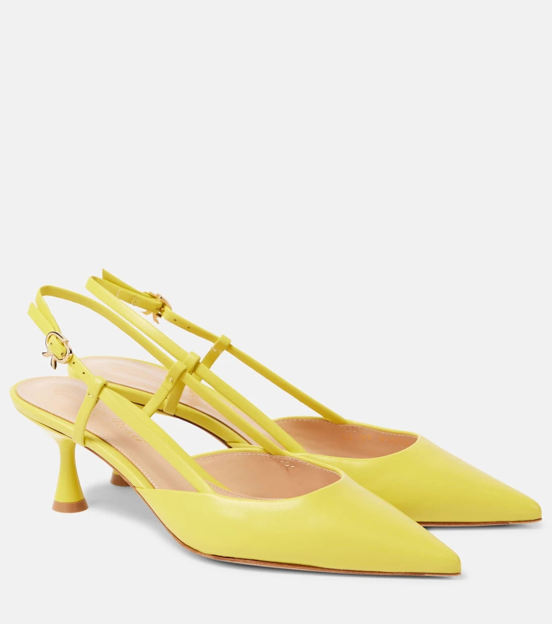 Gianvito Rossi - Ascent 55 leather slingback pumps