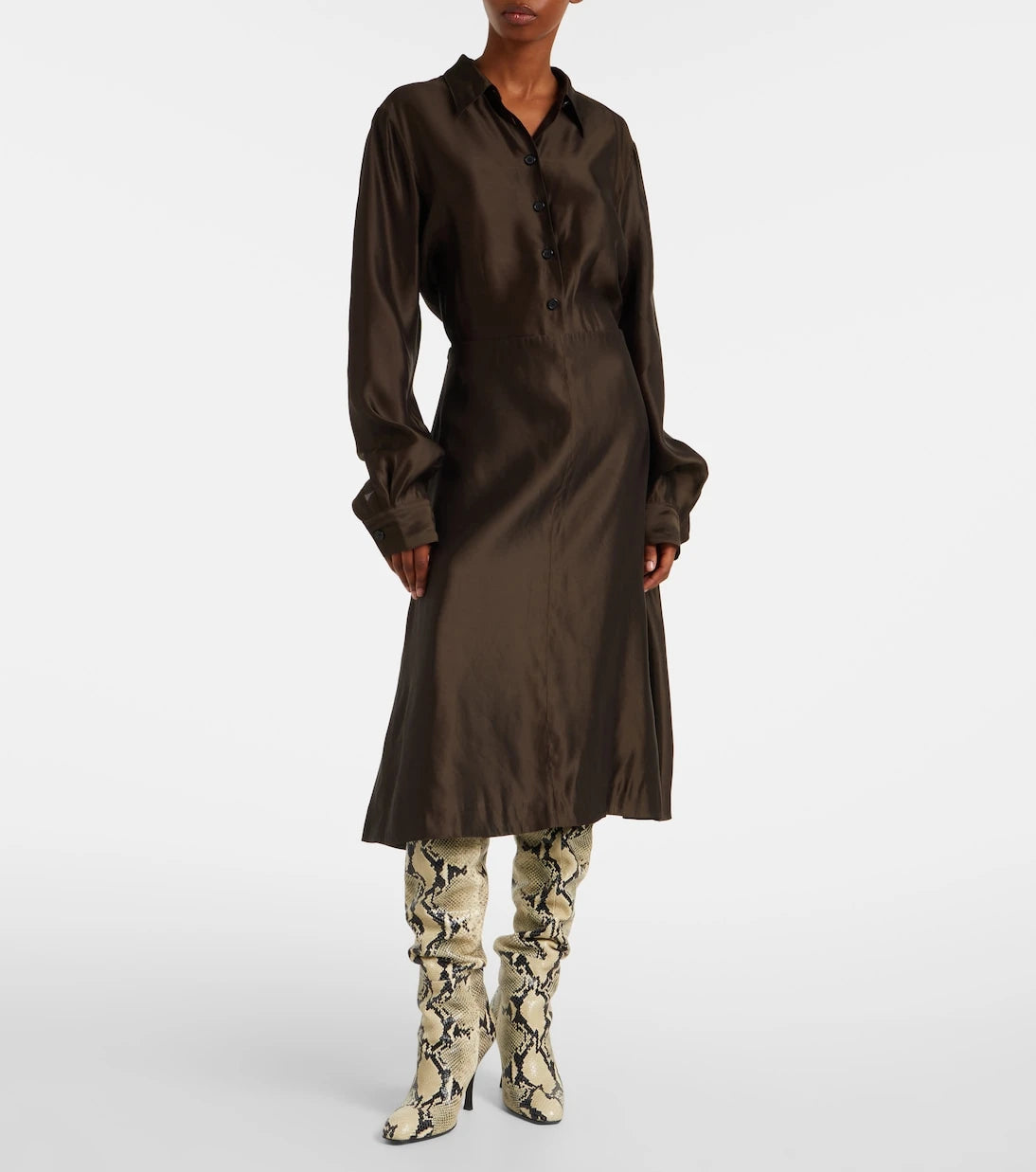 Khaite - Colt 100 leather over-the-knee boots