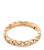 CHANEL Beige Gold and Diamond Coco Crush Ring