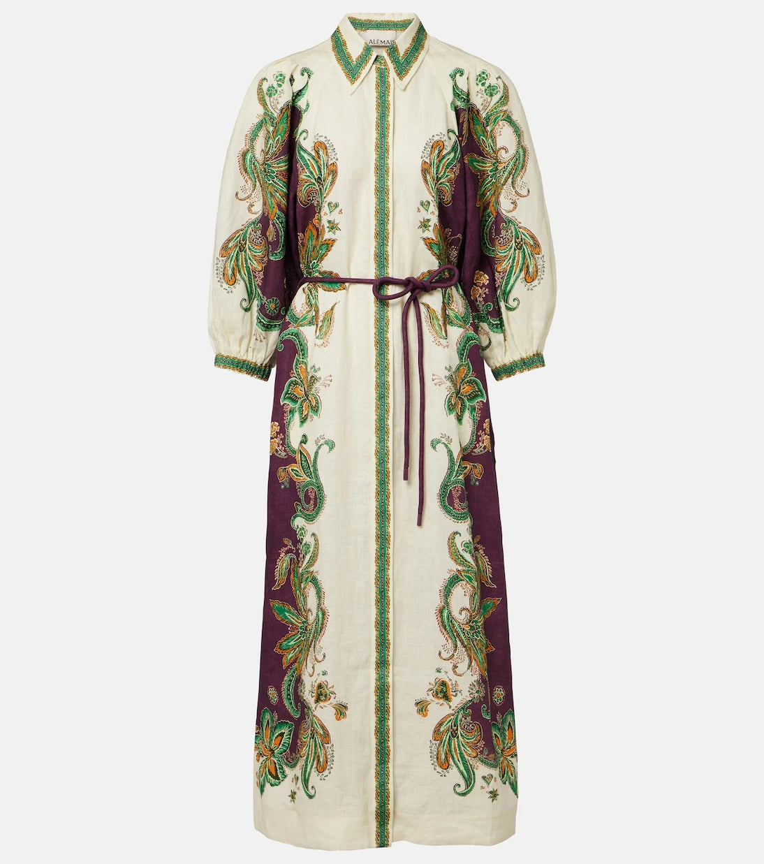 Alémais - Ruthie printed linen shirt dress
