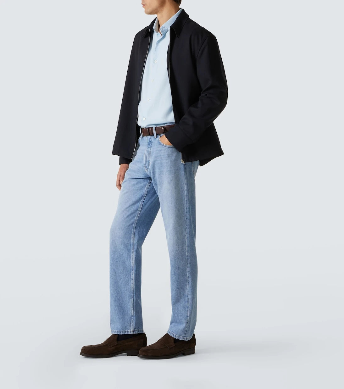 Zegna - قميص من القطن والكشمير