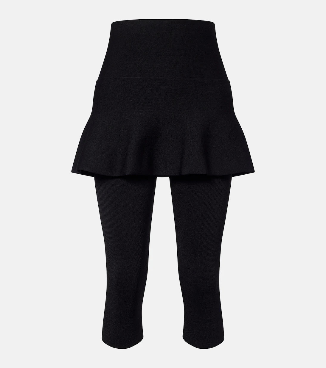 Alaïa - Cropped peplum leggings
