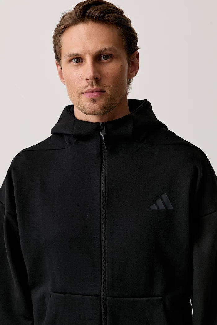adidas fermuarlı erkek pamuklu sweatshirt Z.N.E.