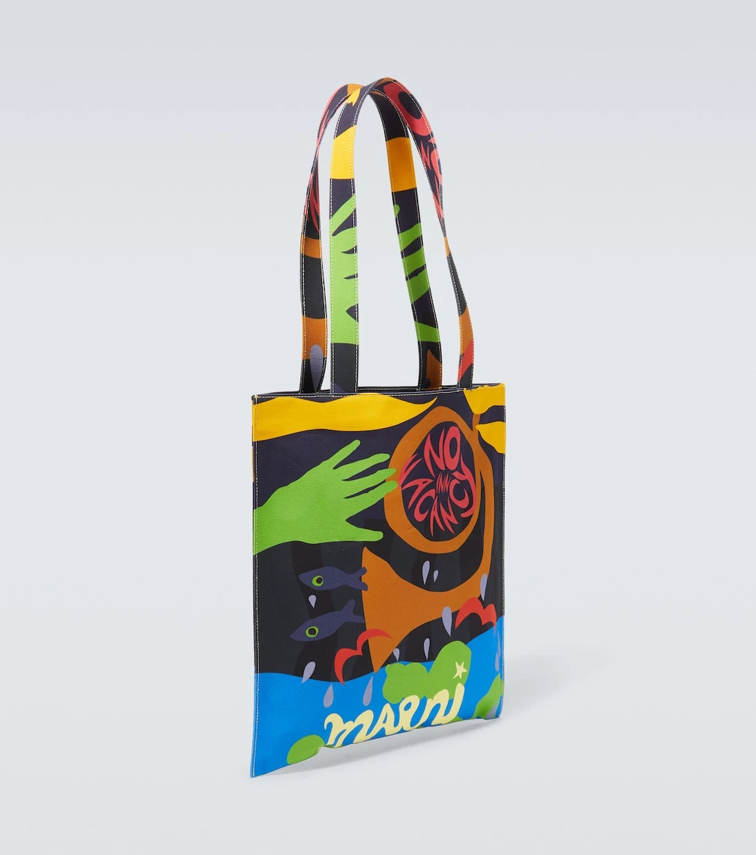 Marni - x No Vacancy Inn printed canvas tote bag