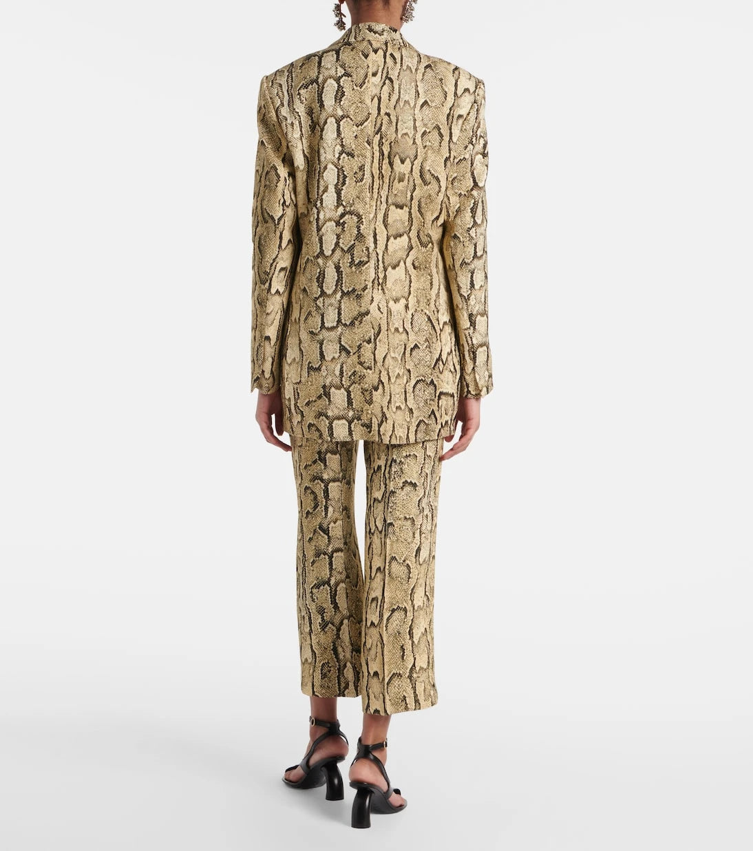 Dries Van Noten - Snake-effect jacquard blazer