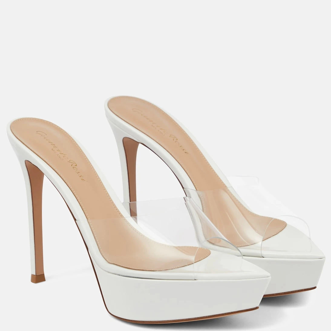 Gianvito Rossi - Betty PVC and leather sandals