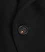Pal Zileri Black Wool Overcoat