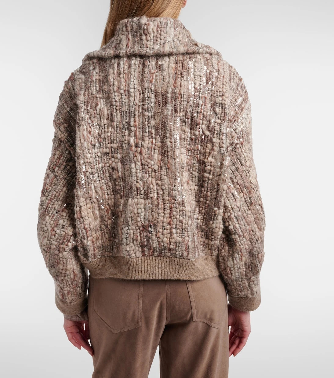 Brunello Cucinelli - Sequined mohair-blend cardigan