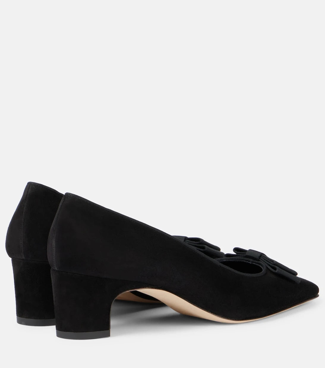 Manolo Blahnik - Reador bow-detail suede pumps