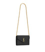 Black Monogram Matelassé Envelope Wallet Bag