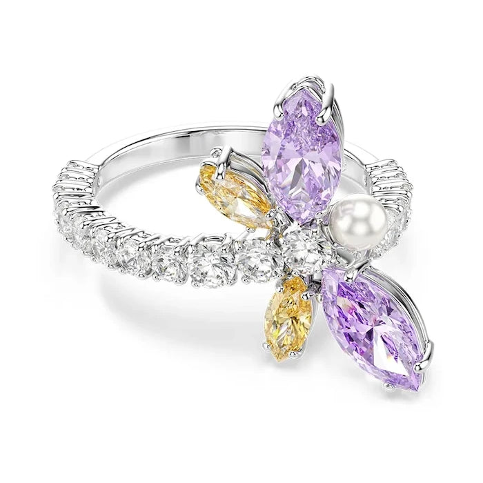 Swarovski metal kadın yüzüğü Swarovski kristalli Ariana Grande x Swarovski