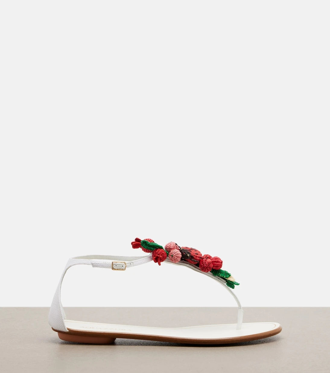 Aquazzura - Botanica raffia thong sandals