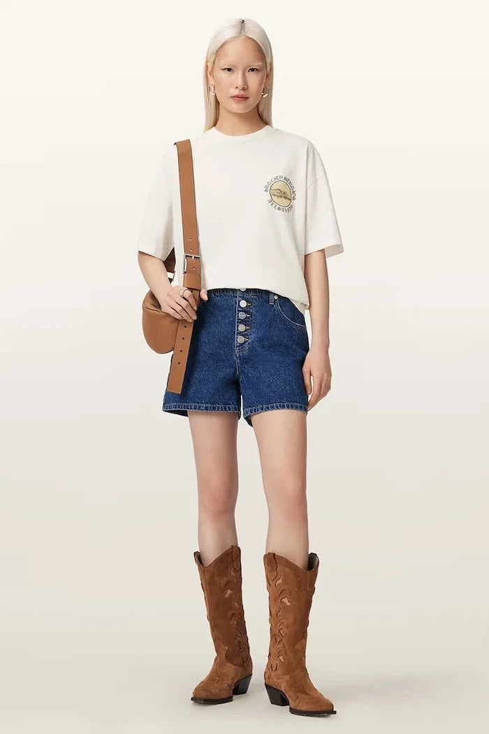 AllSaints kadın pamuklu tişört SUN
