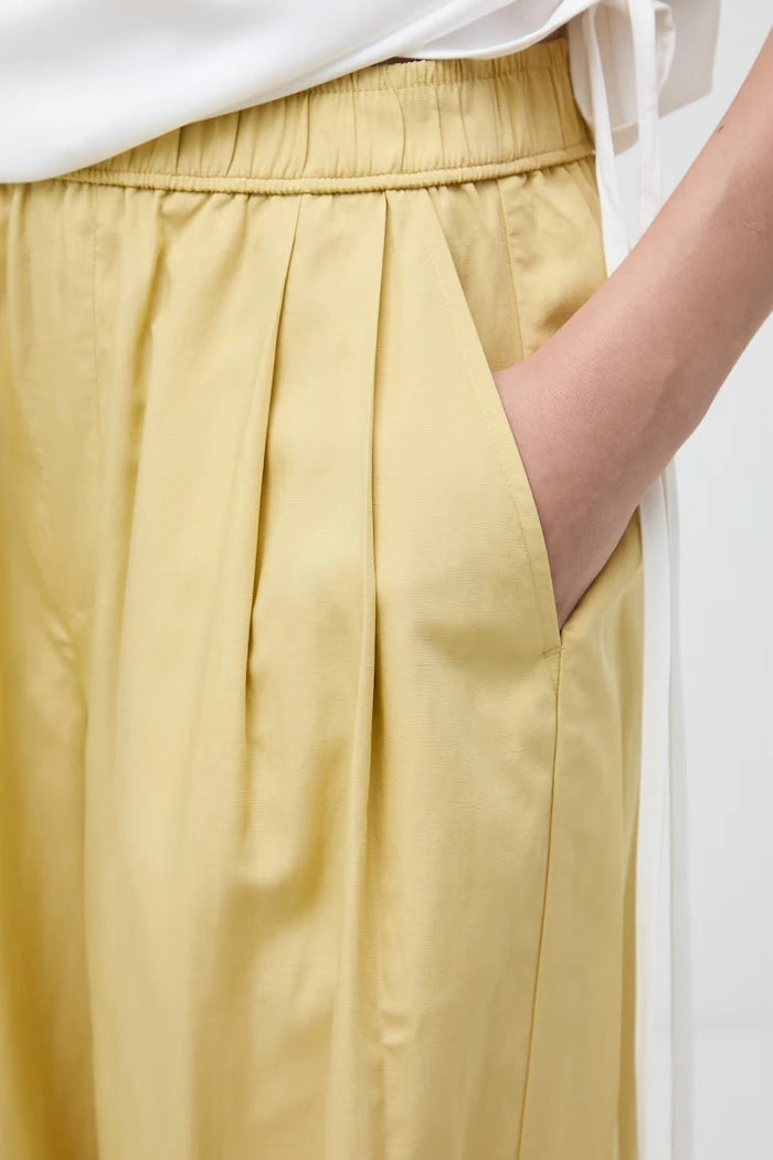 Medicine kadın slouchy pantolon, keten ilaveli