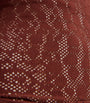 Wolford Burgundy Reptile Net Bodysuit