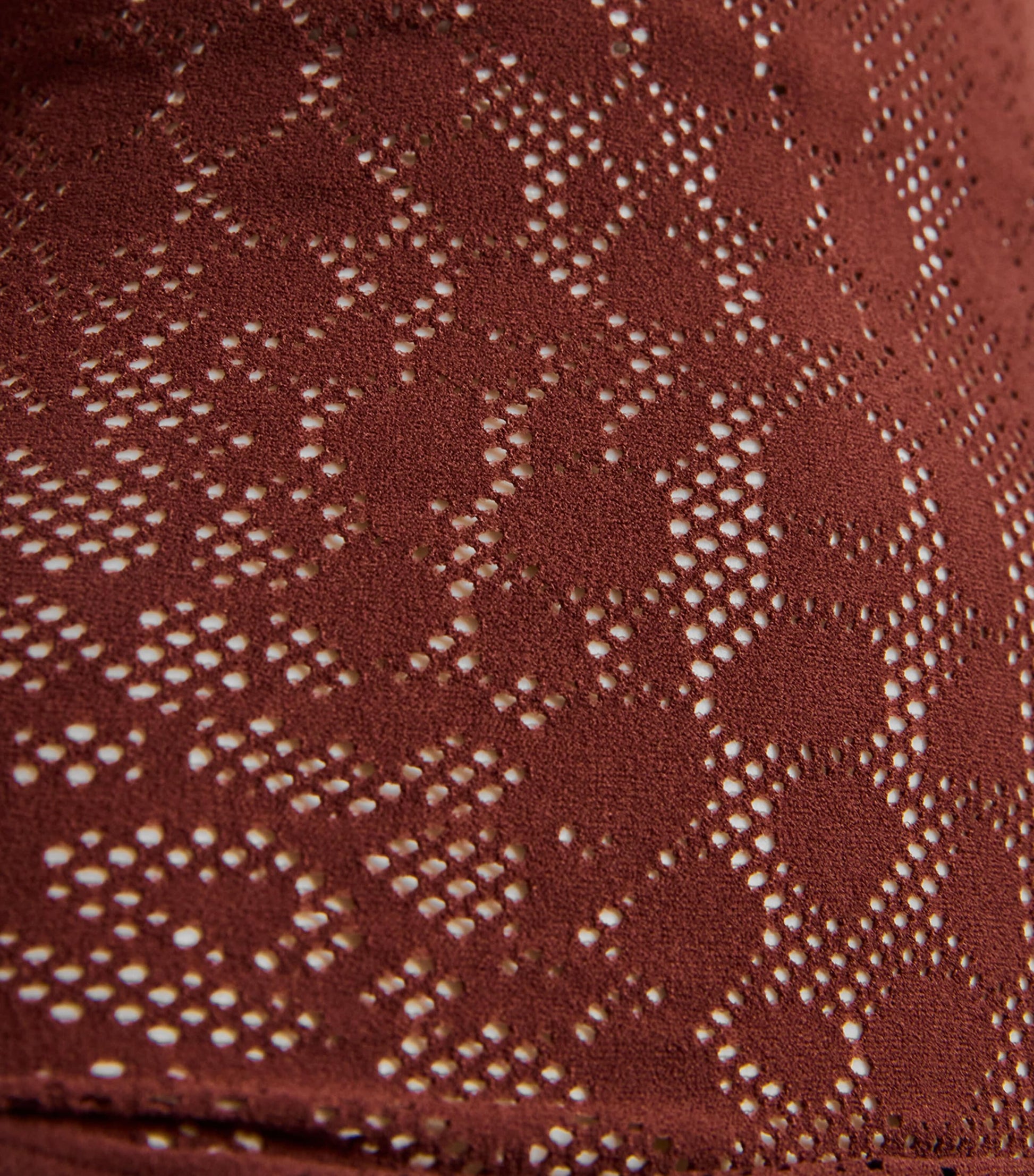 Wolford Burgundy Reptile Net Bodysuit