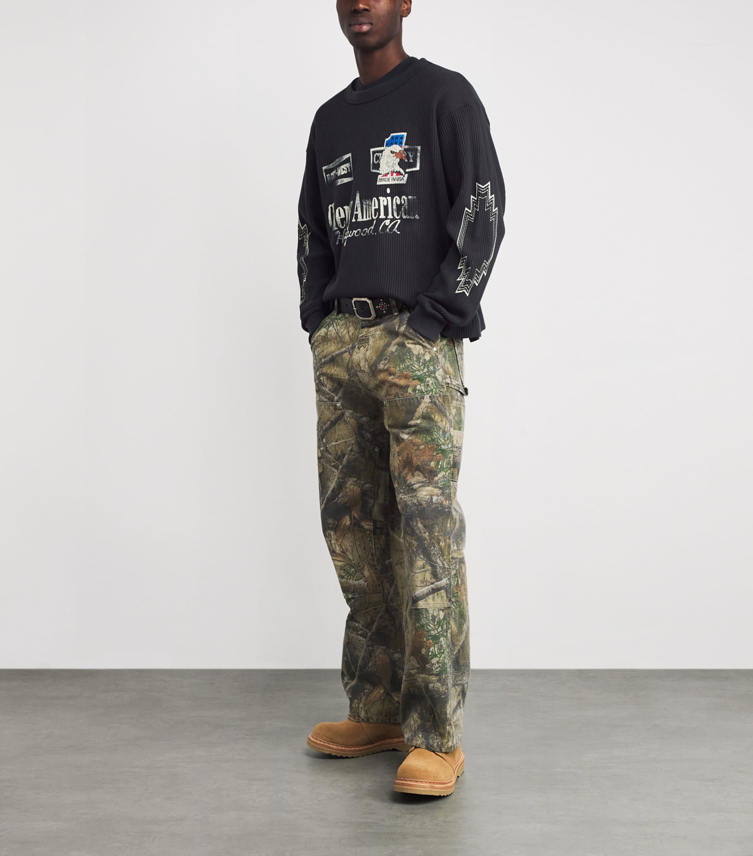 Cherry Los Angeles Best West Logo Thermal Long-Sleeve T-Shirt