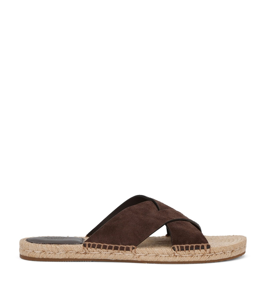 Zegna Suede Espadrille Sandals