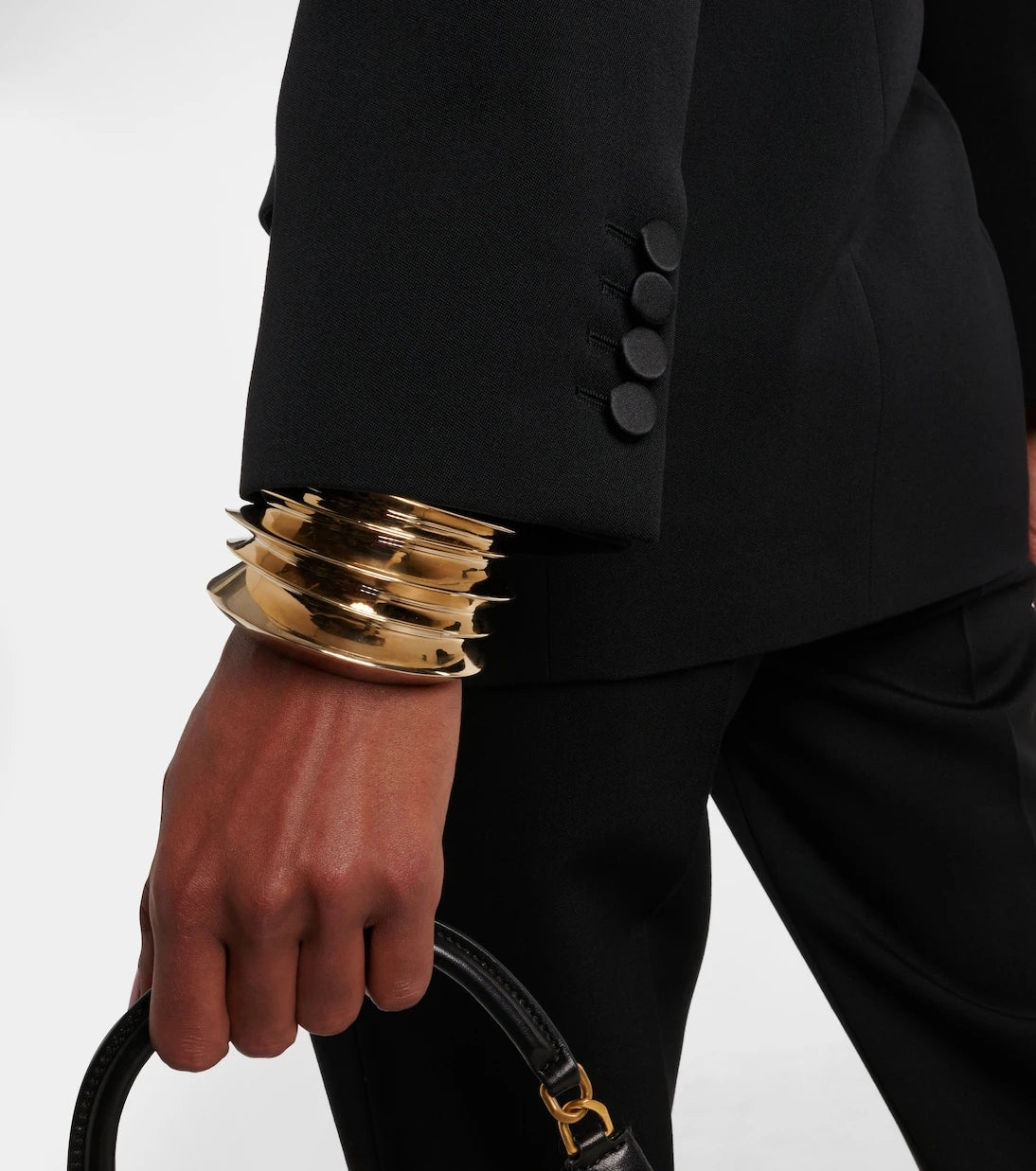 Saint Laurent - Wool grain de poudre tuxedo jacket