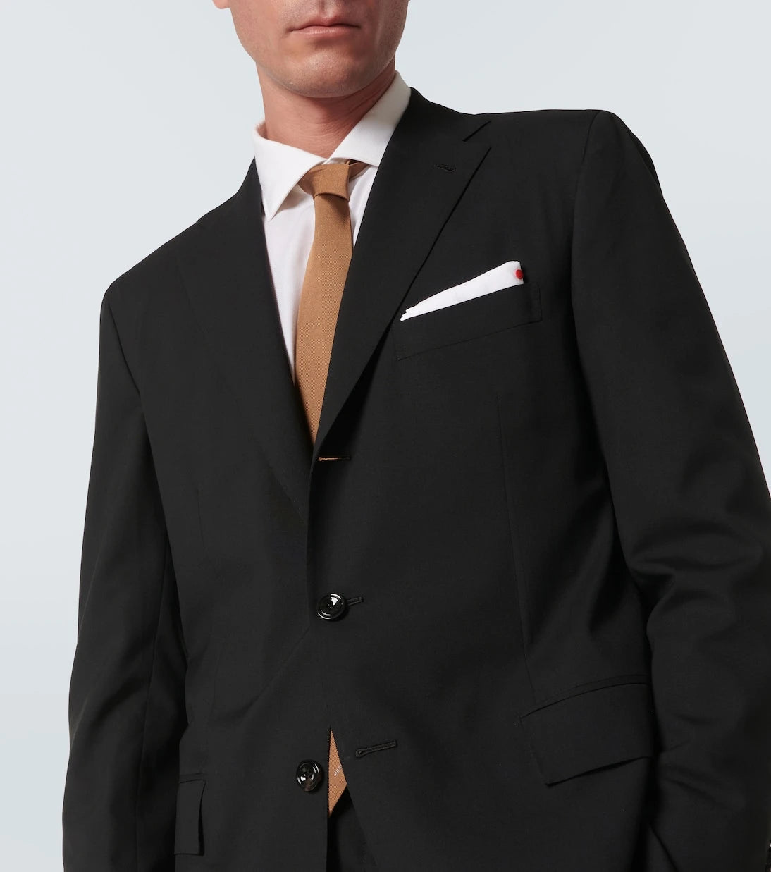Kiton - Tek sıra düğmeli yün takım elbise