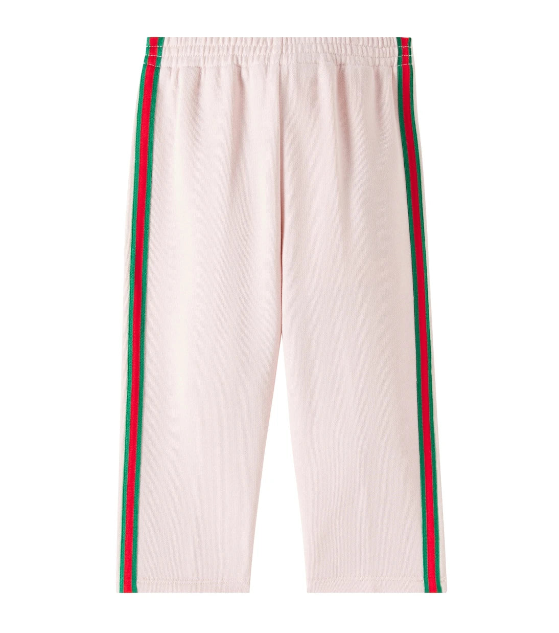 Gucci Kids - بنطلون رياضي قطني جيرسيه مخطط ويب للأطفال