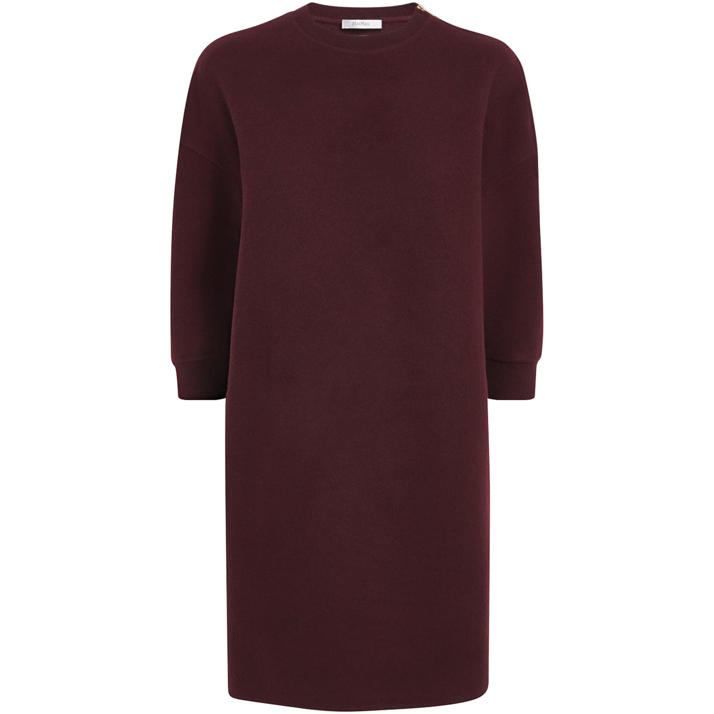 Max Mara Red Wool-Blend Jersey Mini Dress