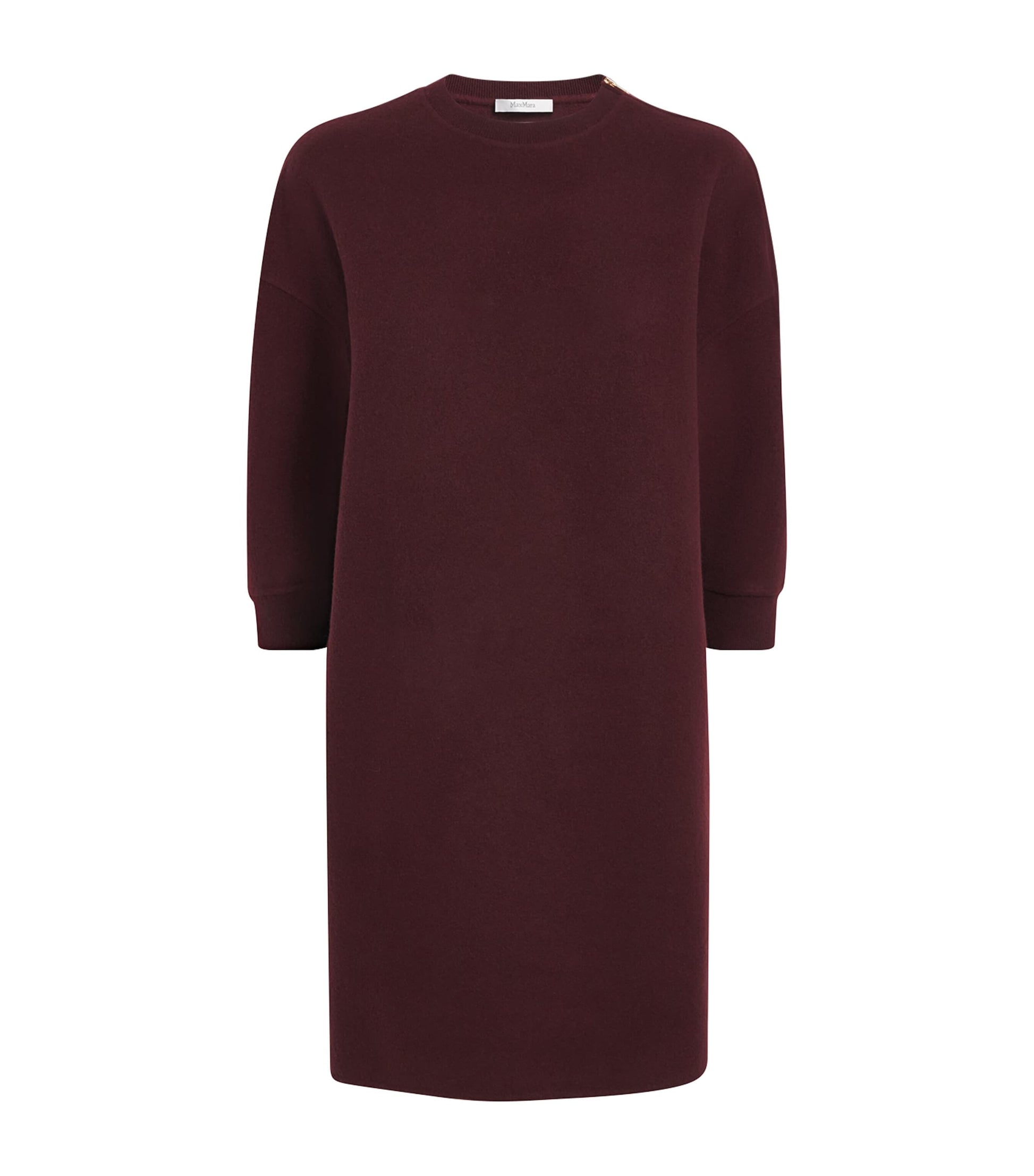 Max Mara Red Wool-Blend Jersey Mini Dress