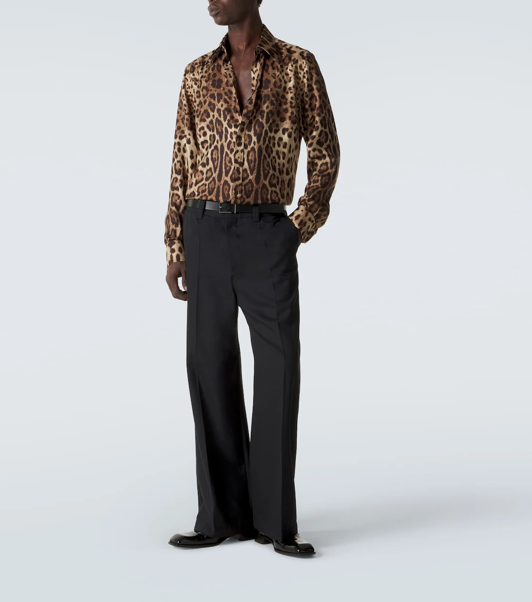 Dolce&Gabbana - Leopard-print silk shirt