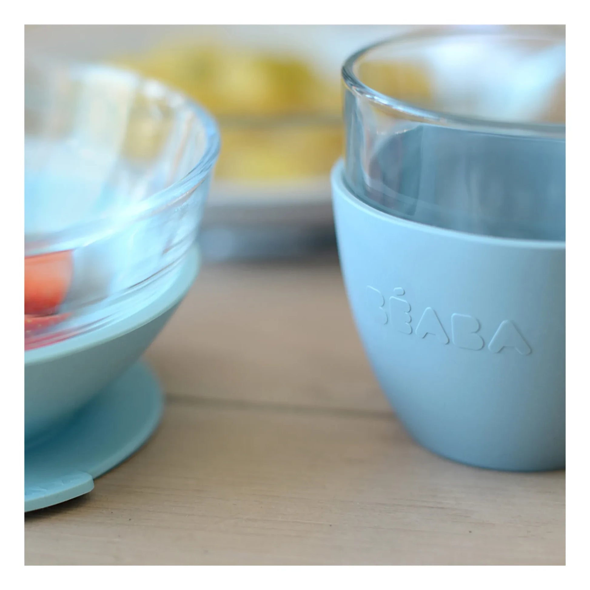 Béaba - 3-Piece Glass Meal Set  | Blue