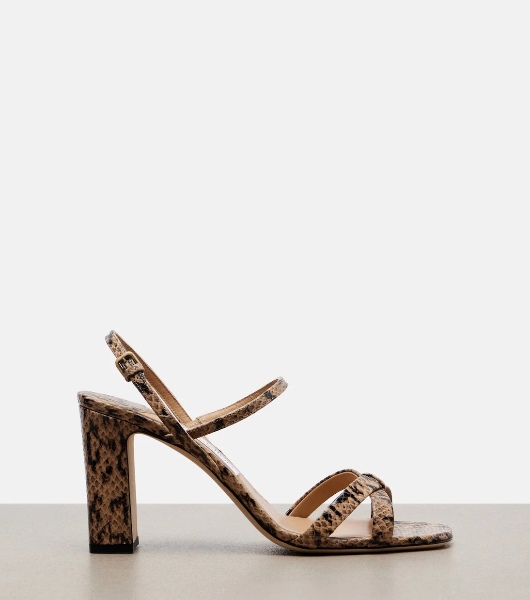 Jimmy Choo - Elsy snake-effect slingback sandals