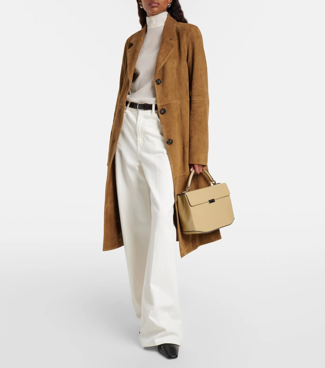 Toteme - Box Small leather top-handle bag
