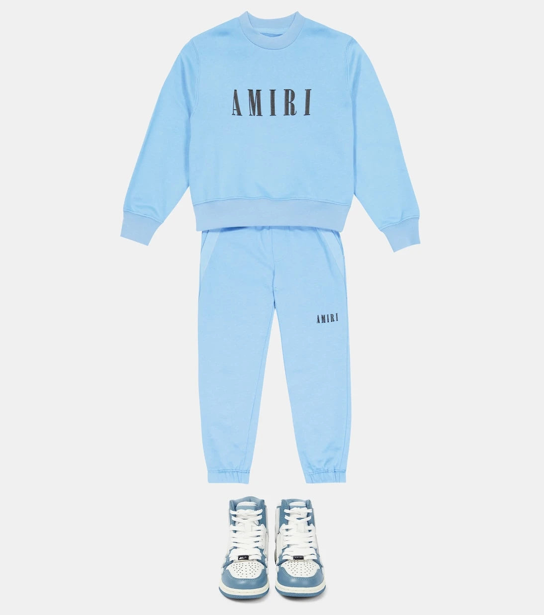 Amiri Kids - بنطلون رياضي قطني بشعار العلامة التجارية
