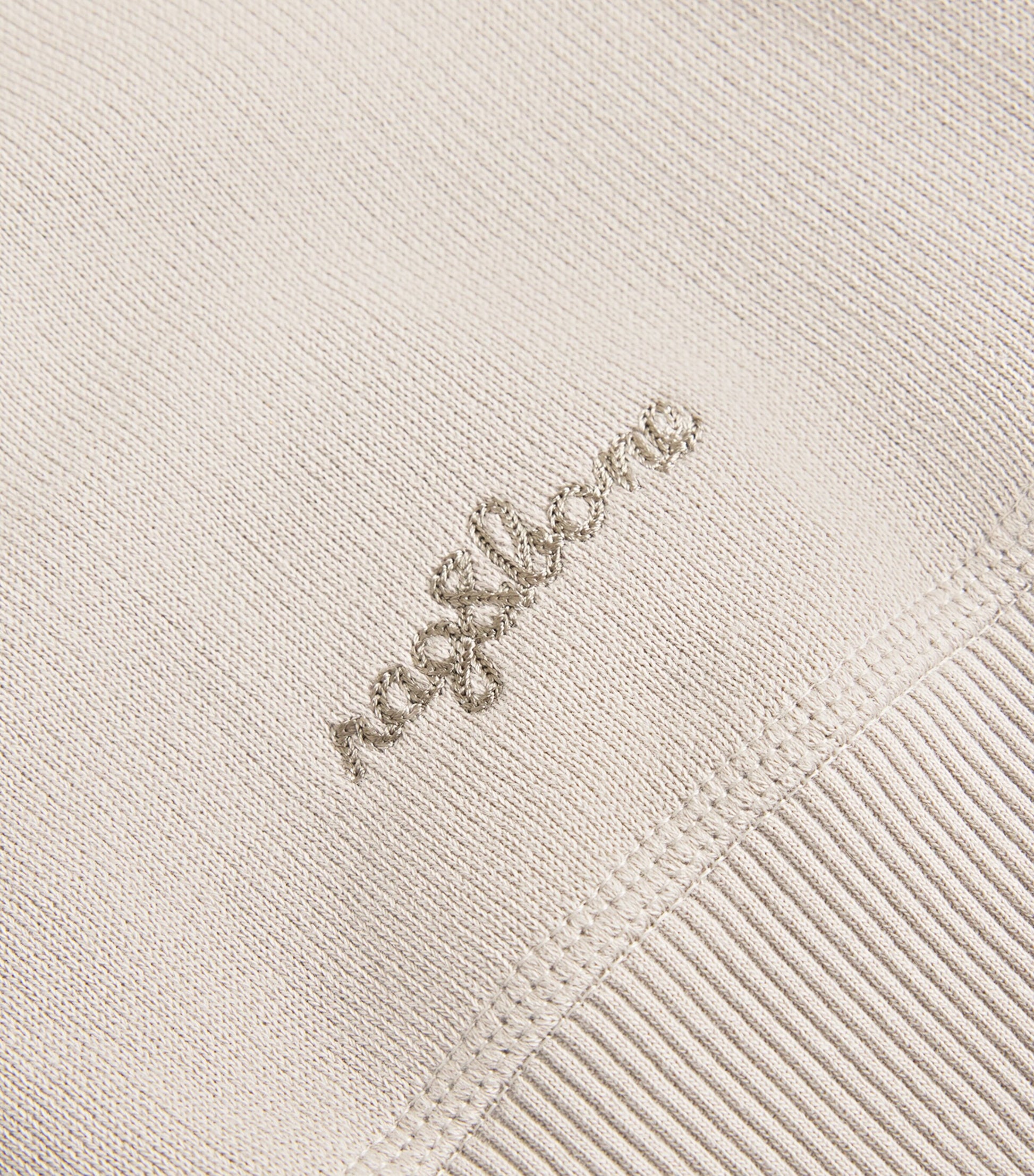 Rag & Bone Beige Terry Cloth Cropped Sweatshirt