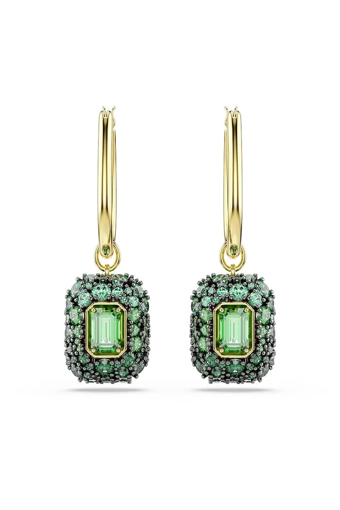 Swarovski kadın altın kaplama zirkonlu küpeler SUBLIMA