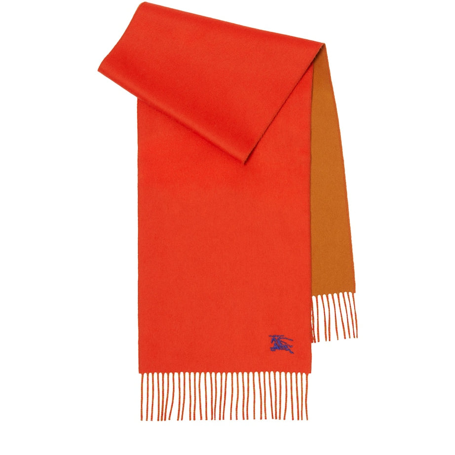 Orange Cashmere Reversible EKD Scarf