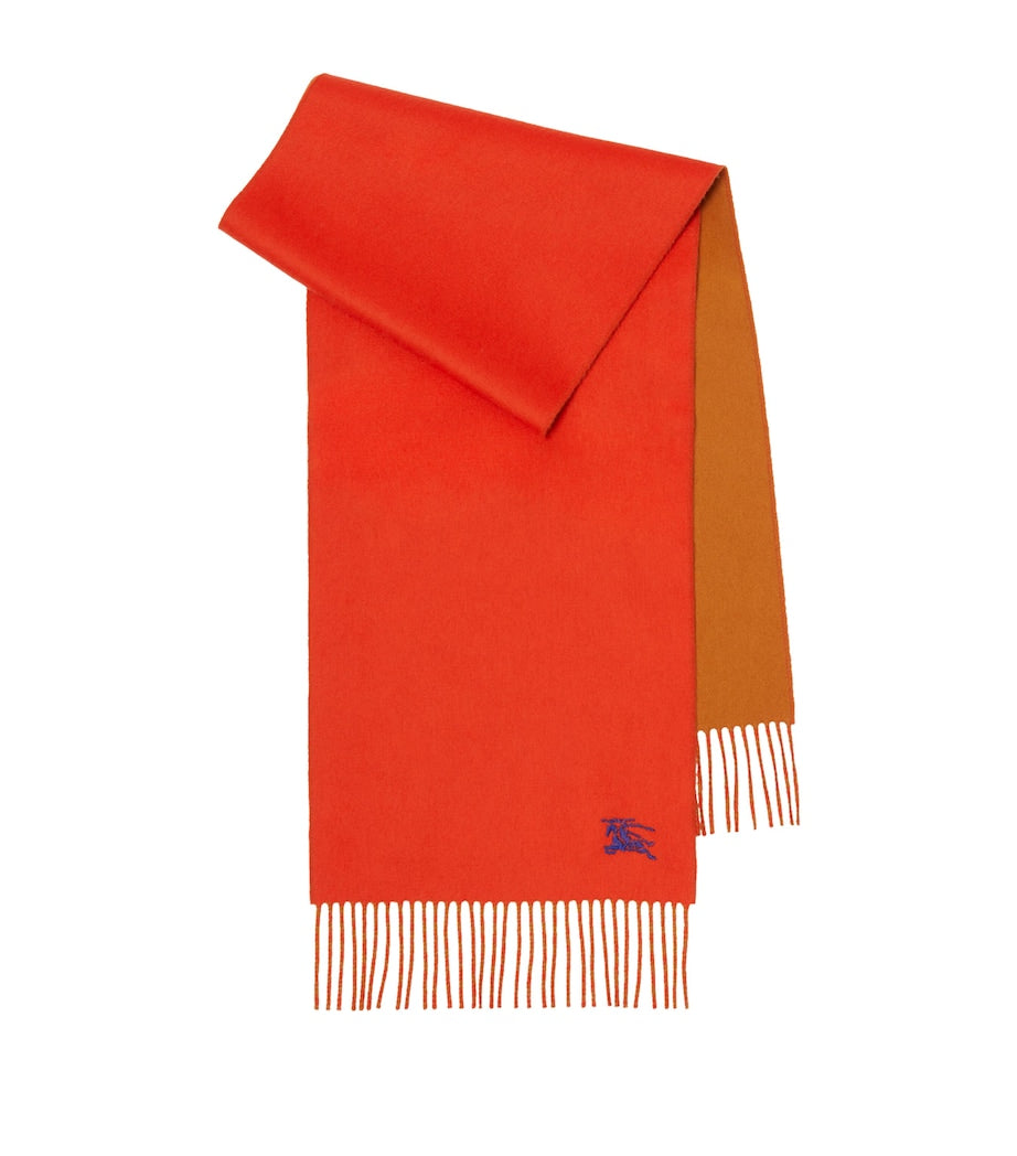 Orange Cashmere Reversible EKD Scarf