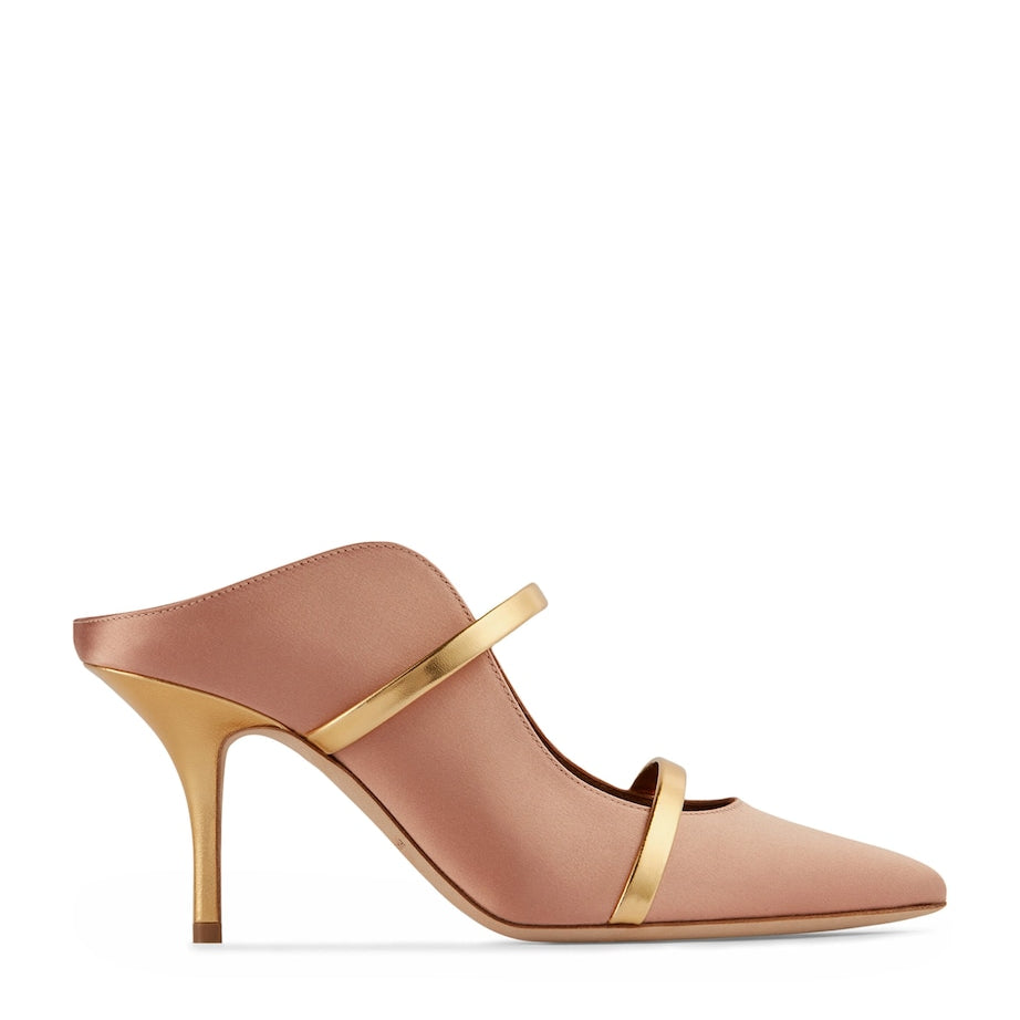 Pink Satin Maureen Mules 70