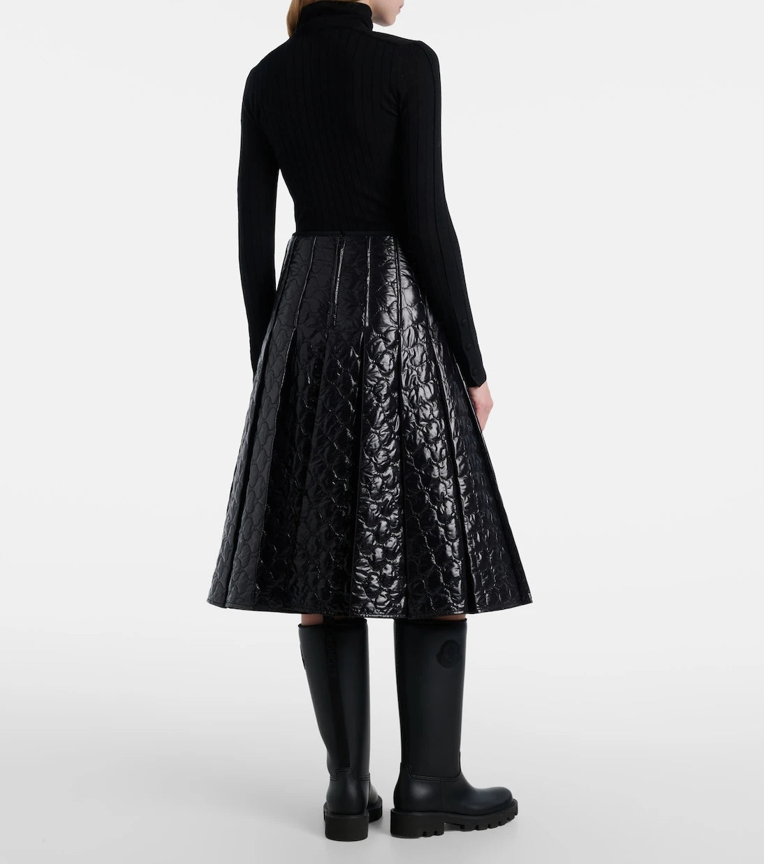 Moncler - Quilted midi skirt
