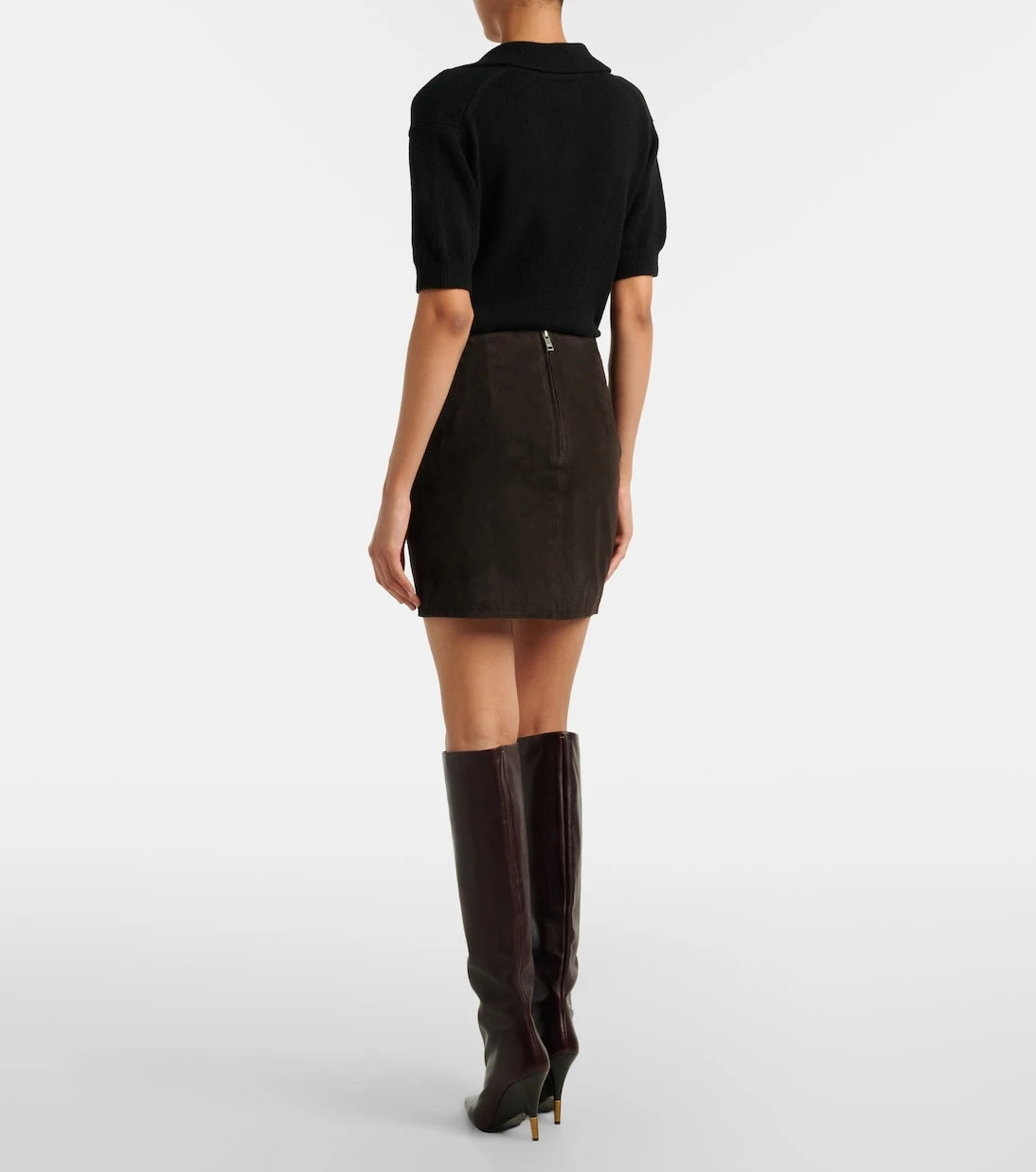 Rotate - Suede miniskirt
