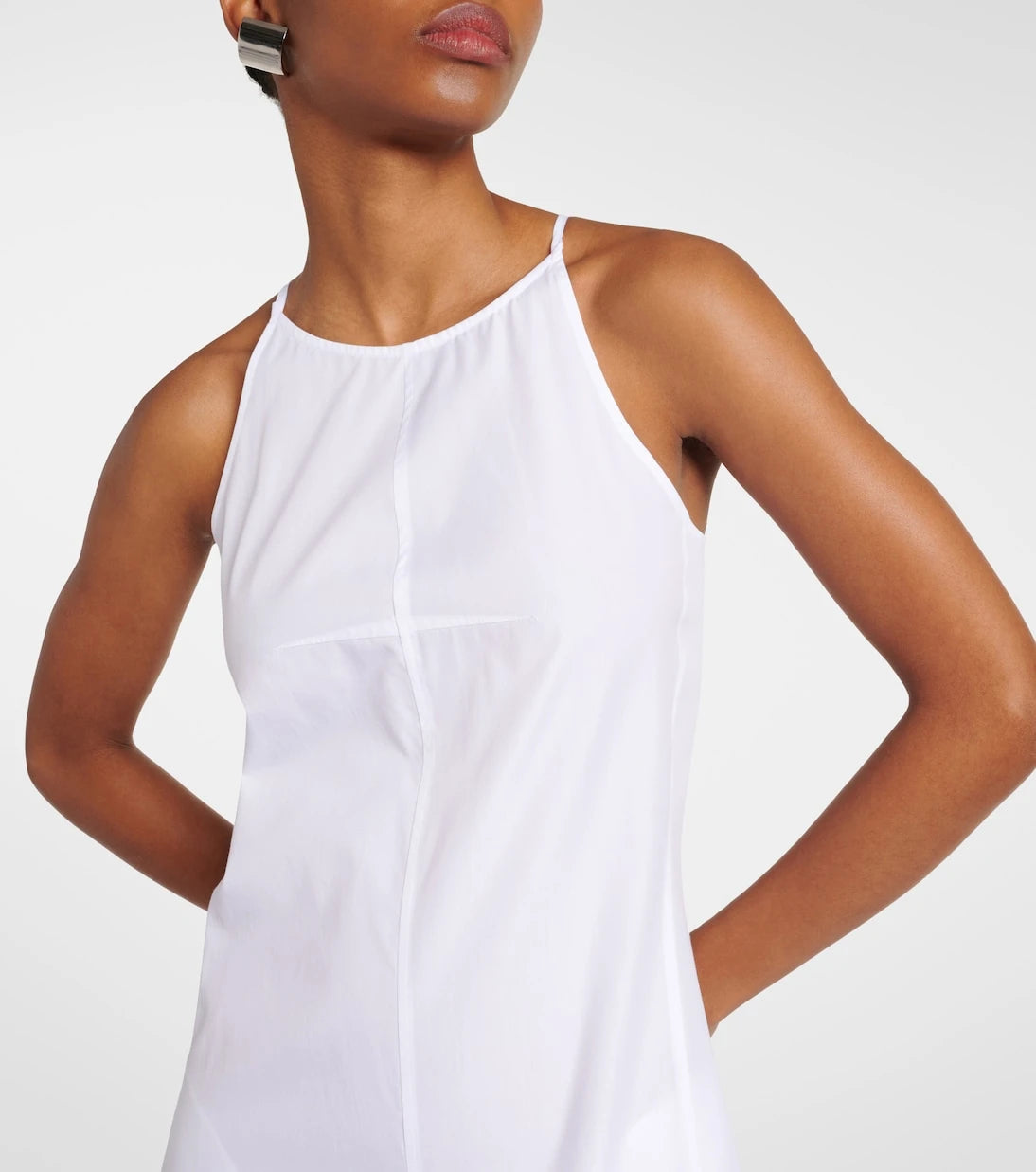 Sportmax - Cactus cotton poplin midi dress