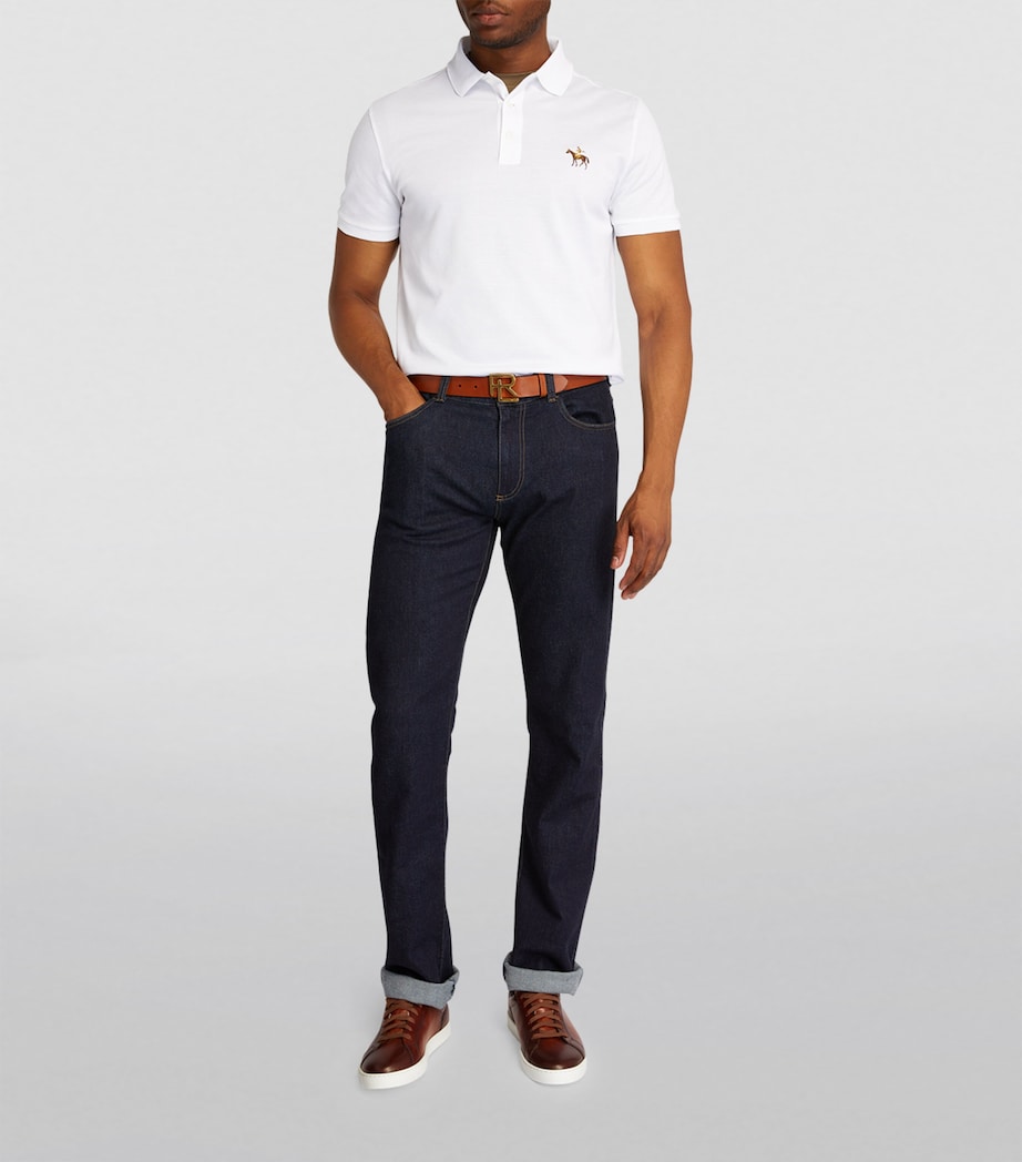 Ralph Lauren Purple Label Cotton Logo Polo Shirt