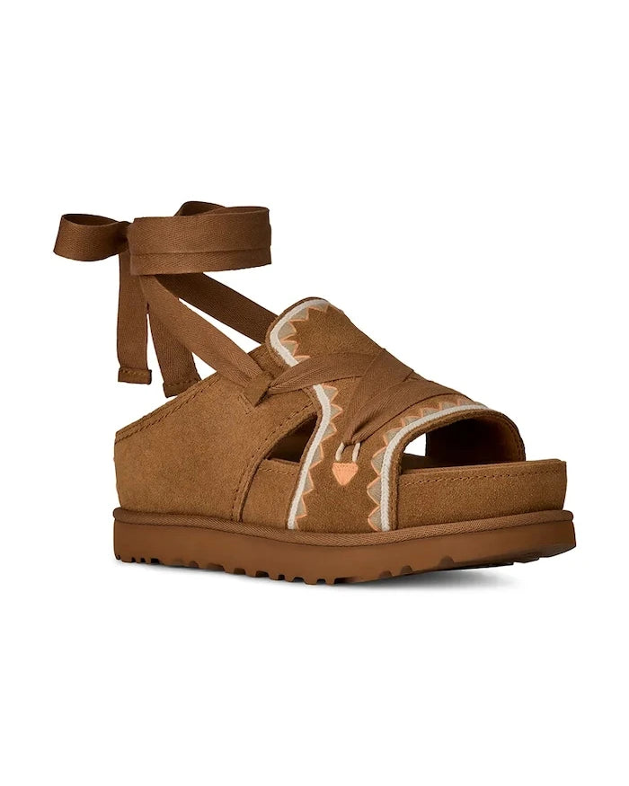 Велурени сандали UGG W Goldenstar Hi Artistitch