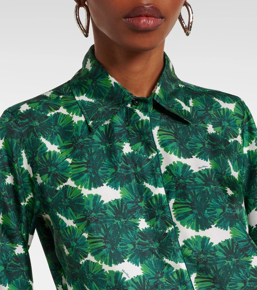 Max Mara - Rodesia printed silk twill shirt