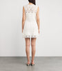 White Crochet Shift Mini Dress