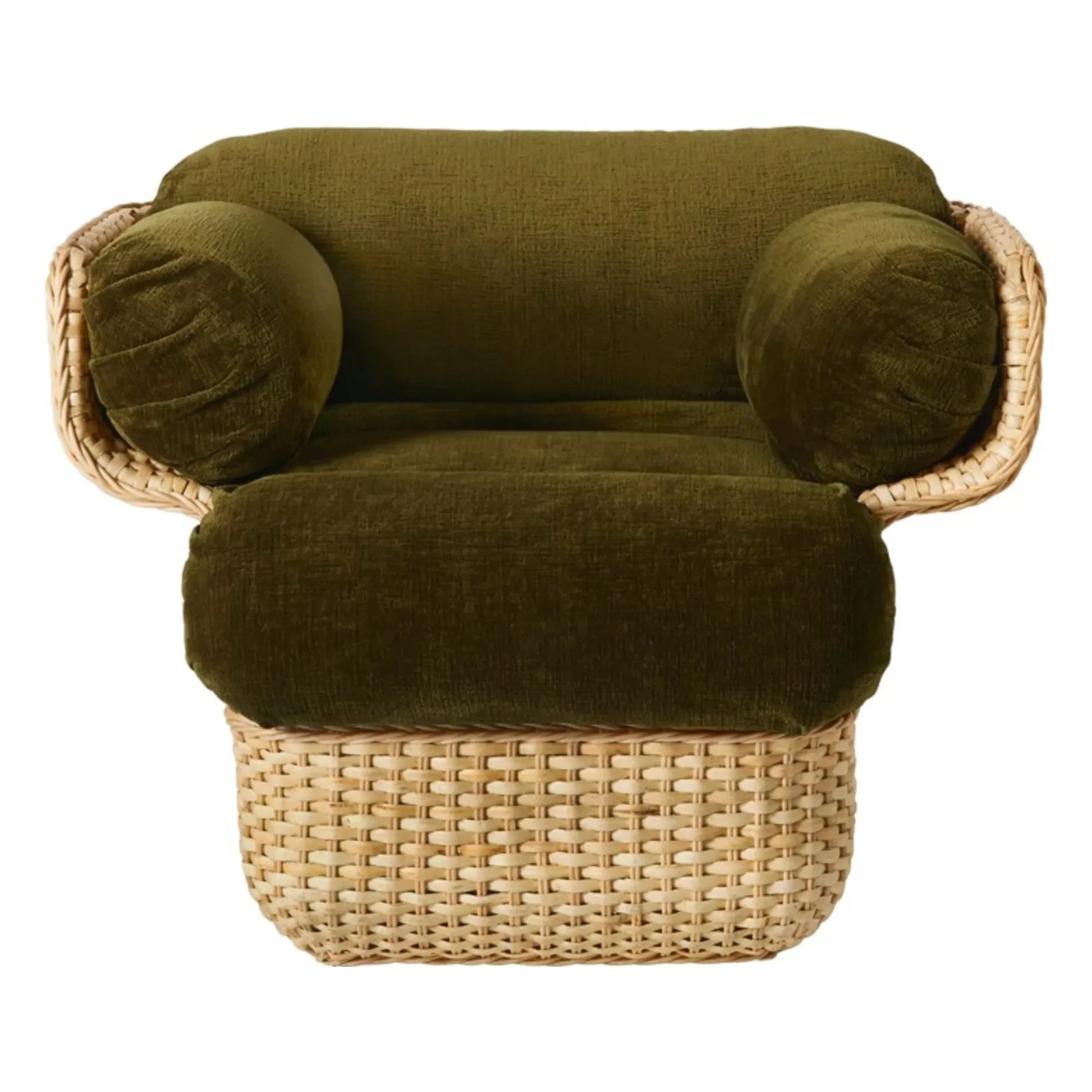 Gubi - Basket lounge chair, Joe Colombo | Khaki