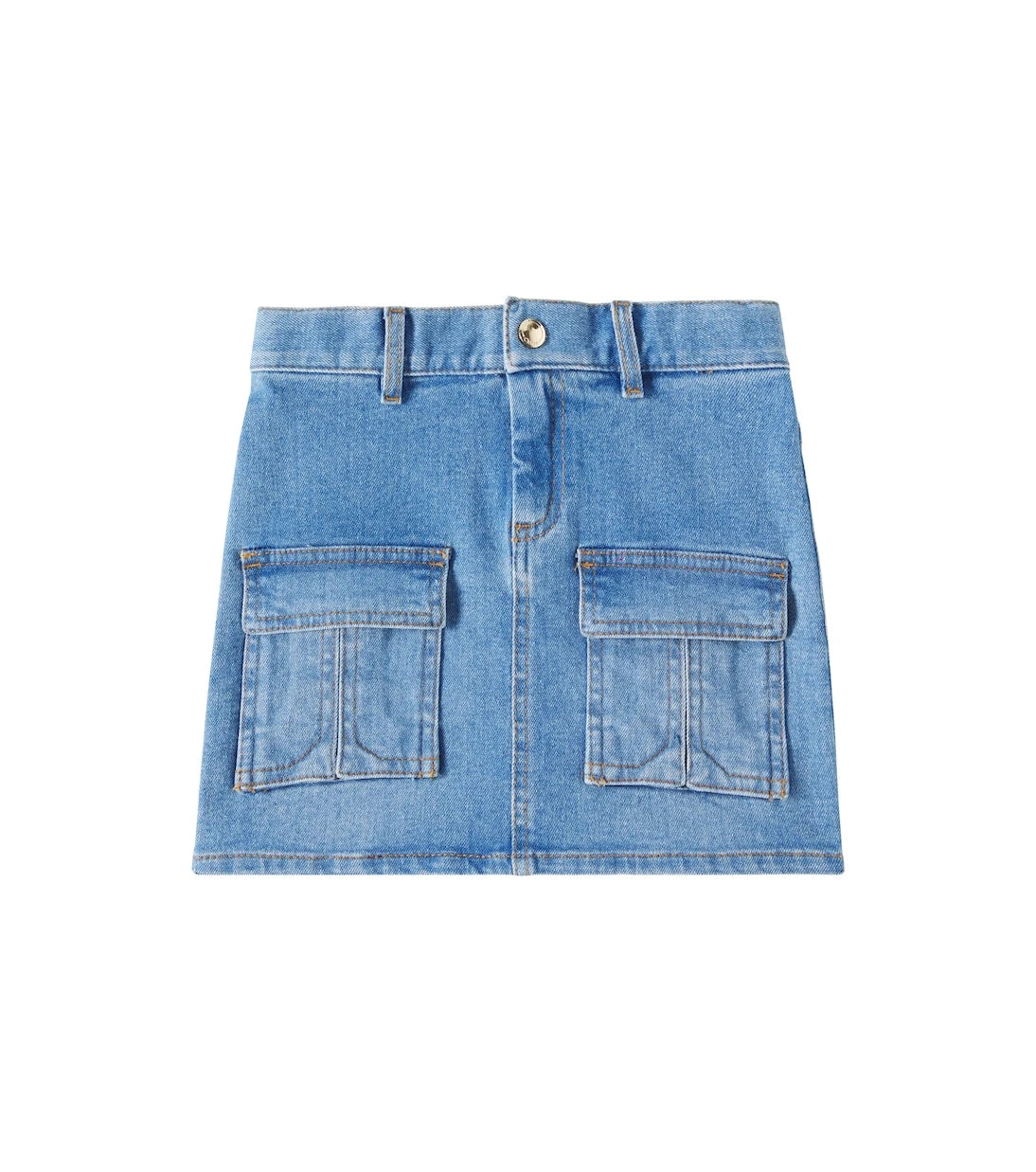 Chloé Kids - تنورة جينز كارغو
