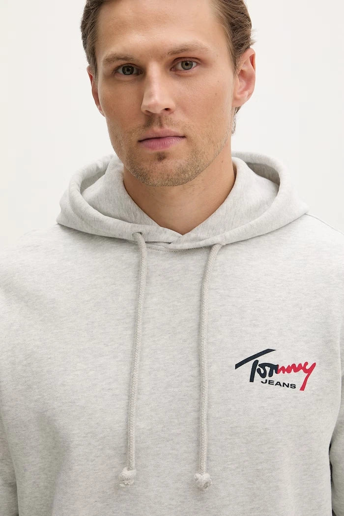 Tommy Jeans Erkek Pamuklu Kapüşonlu Sweatshirt