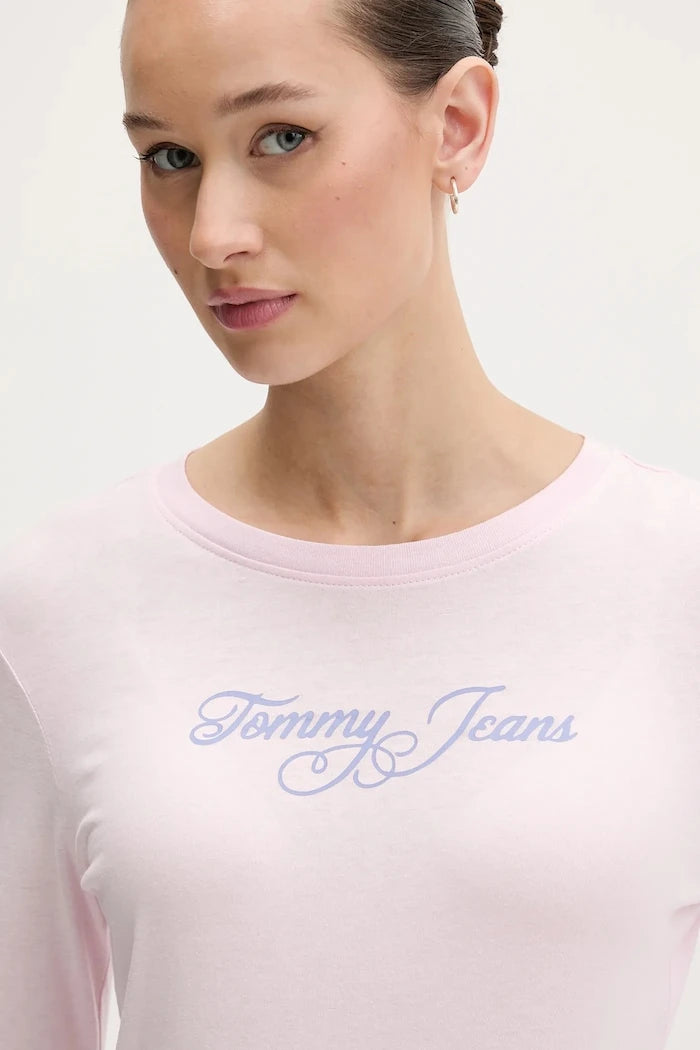 Tommy Jeans Uzun Kollu Pamuk Bluz