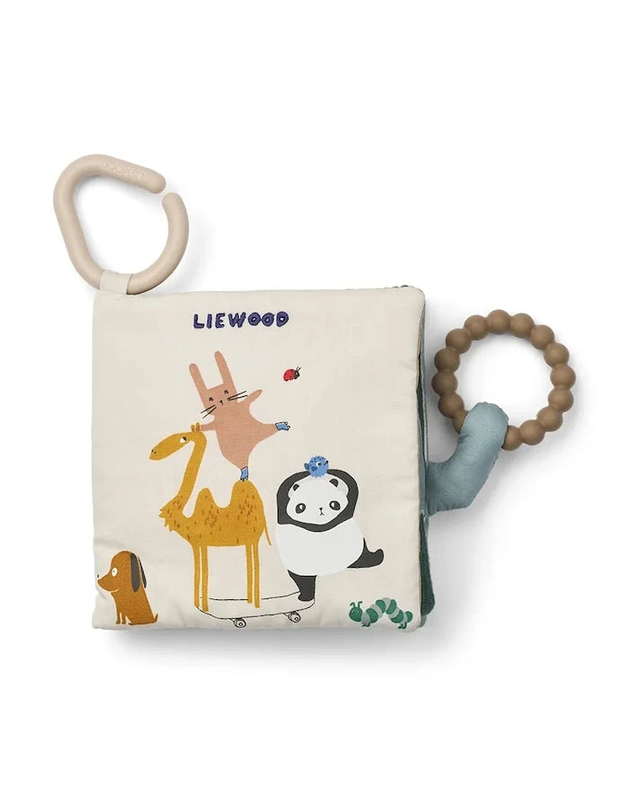 Liewood Çocuklar İçin İnteraktif Kitap Fey Around The World Fabric Book
